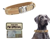 Anti-Rush Military Dog Collar Adjustable Tactical