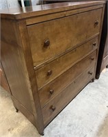 Vintage Large 4 Drawer Dresser on Casters