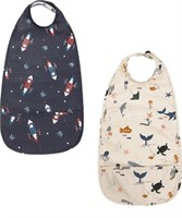 New Bibs for Toddlers,Set of 2,Adjustable Baby