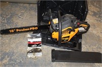 Like New 18" Poulan Pro Chainsaw 42CC