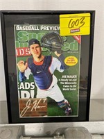 FRAMED JOE MAUER SPORTS ILLUSTRATED COVER
