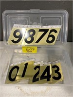 SET OF APPEAR NEW HOUSE NUMBERS