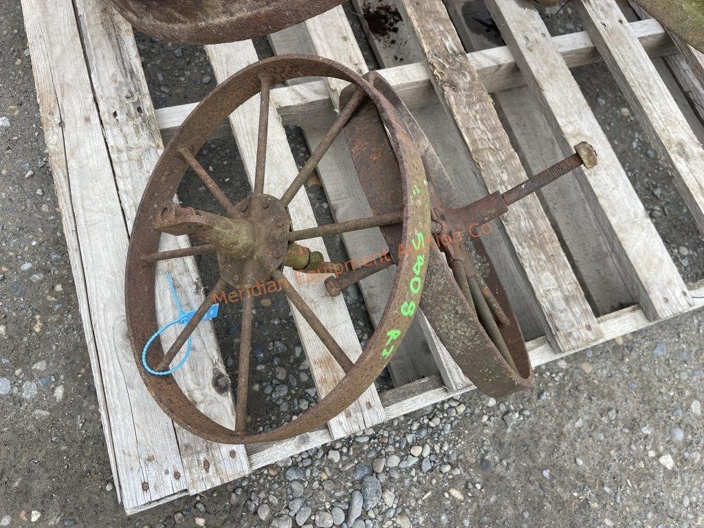 2- Vintage Steel Wheels