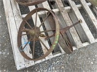 2- Vintage Steel Wheels