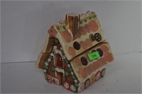 Decorated House Cookie Jar