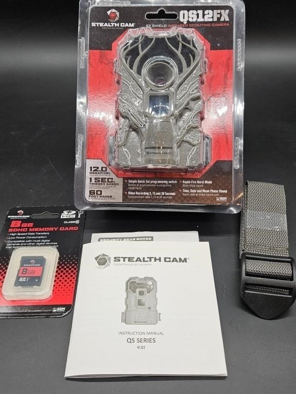 Stealth Cam QS12FX Scouting Camera in Open Package