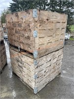 2-Wood Produce Crates