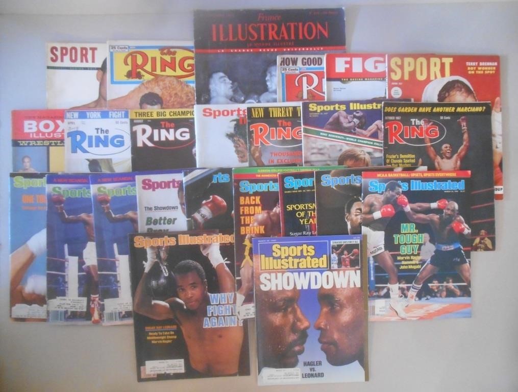 Boxing HOF Cover Magazines