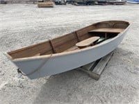 9' Wood Row Boat w/ Oars