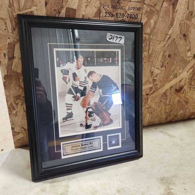 Autographed Johnny Bower Print