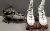 Vintage Roller Skates/ Vintage Ice Skates