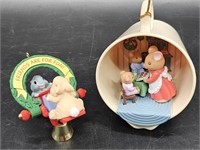 Ornaments w/ Squirrel & Mouse Family