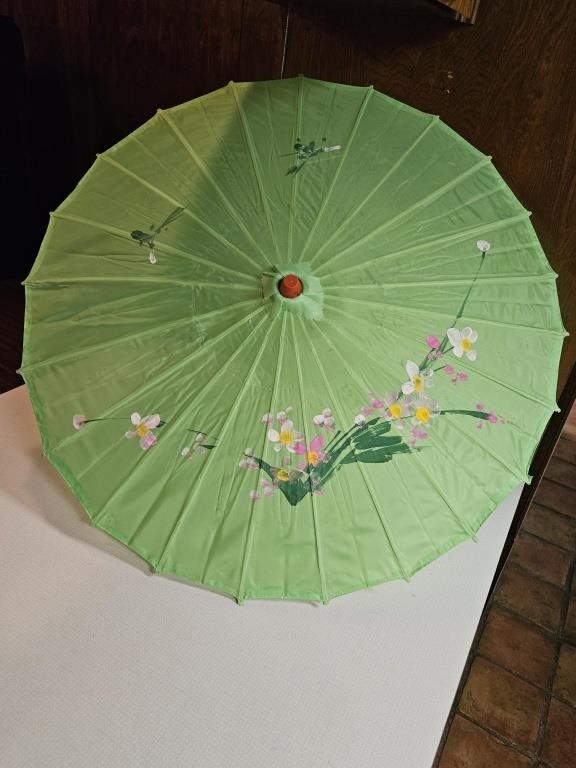 Chinese Umbrella w/ Bamboo Handle