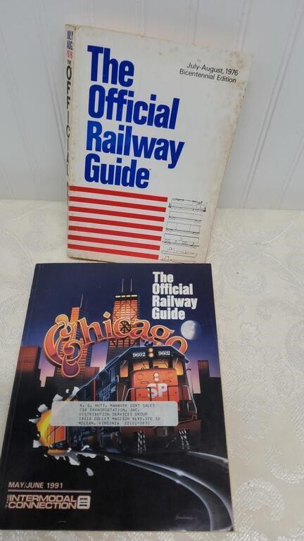 The Offical Railway Guide 1976 & 1991 and Misc