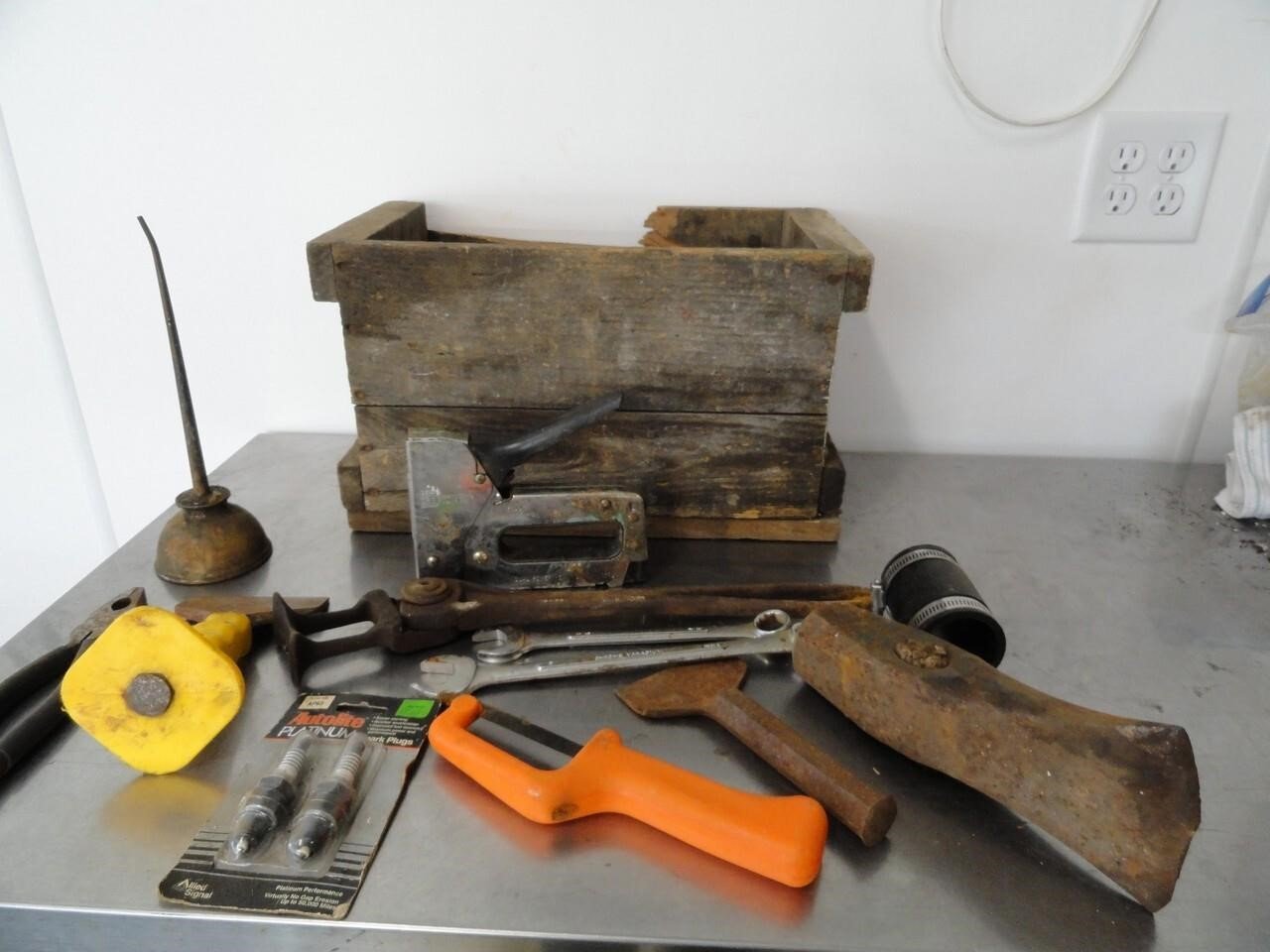 Tools with vintage box