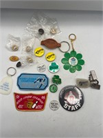 Pins  patches keychains and more advertising