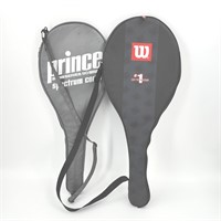 Wilson and Prince Tennis Rackets