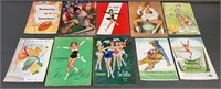 10pc 1950s-60s Sports Programs w/ Local Schools