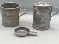 Vintage Aluminum measuring cup & more!