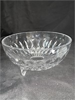 LEADED FOOTED CRYSTAL BOWL - 7.5 X 3.5 “