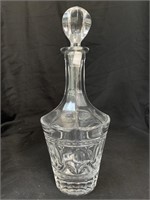 13.5 “  LEADED CRYSTAL DECANTER W/ STOPPER