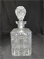 9.5 “ CRYSTAL DECANTER W/ STOPPER