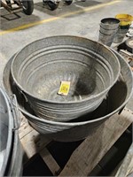 (2) GALVANIZED BUCKETS