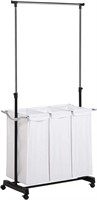 Honey-can-do Rolling Laundry Cart With Hanging