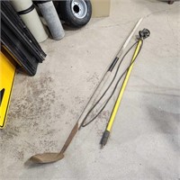 Pressure washer wand & catch basin shovel
