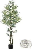 Worth Garden 7ft Artificial Olive Tree, Realistic