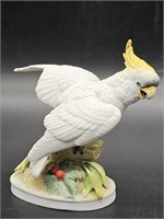 Lefton 4.5in White Parrot Figurine