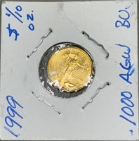1999 1/10oz Mini Gold Walking Liberty