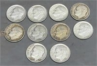 10 - Silver Dimes 1951-1963