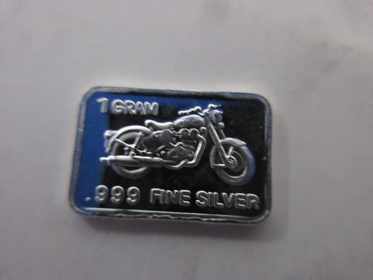 1 gram bar of .999 fine silver