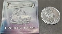 2014 Silver Angel 1oz Silver Coin