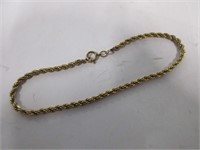 Nice 14k g.f. Rope style bracelet