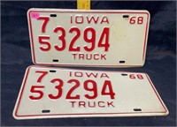 1968 iowa plates