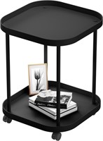 Villertech Side Table With Wheels, End Table
