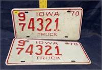 Iowa plate 1970