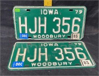 Iowa plate 1979