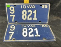 Iowa plate 1965