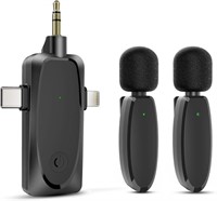 Wireless Lavalier Microphones for iPhone, Android,