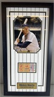 Framed Mickey Mantle 3 Time American League MVP