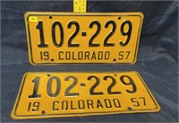 Colorado plate1957