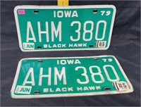 Iowa plate 1979