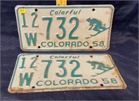 Colorado plate 1958