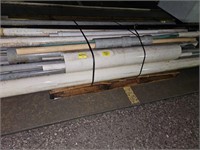 PALLET OF ASSORTED PVC PIPE AND ELECTRICAL