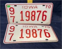 Iowa plates 1970