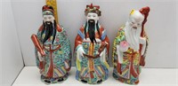 3 CHINESE FIGURINES-10" TALL
