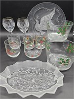 Nice Selection of Christmas Glasswear, as pictured